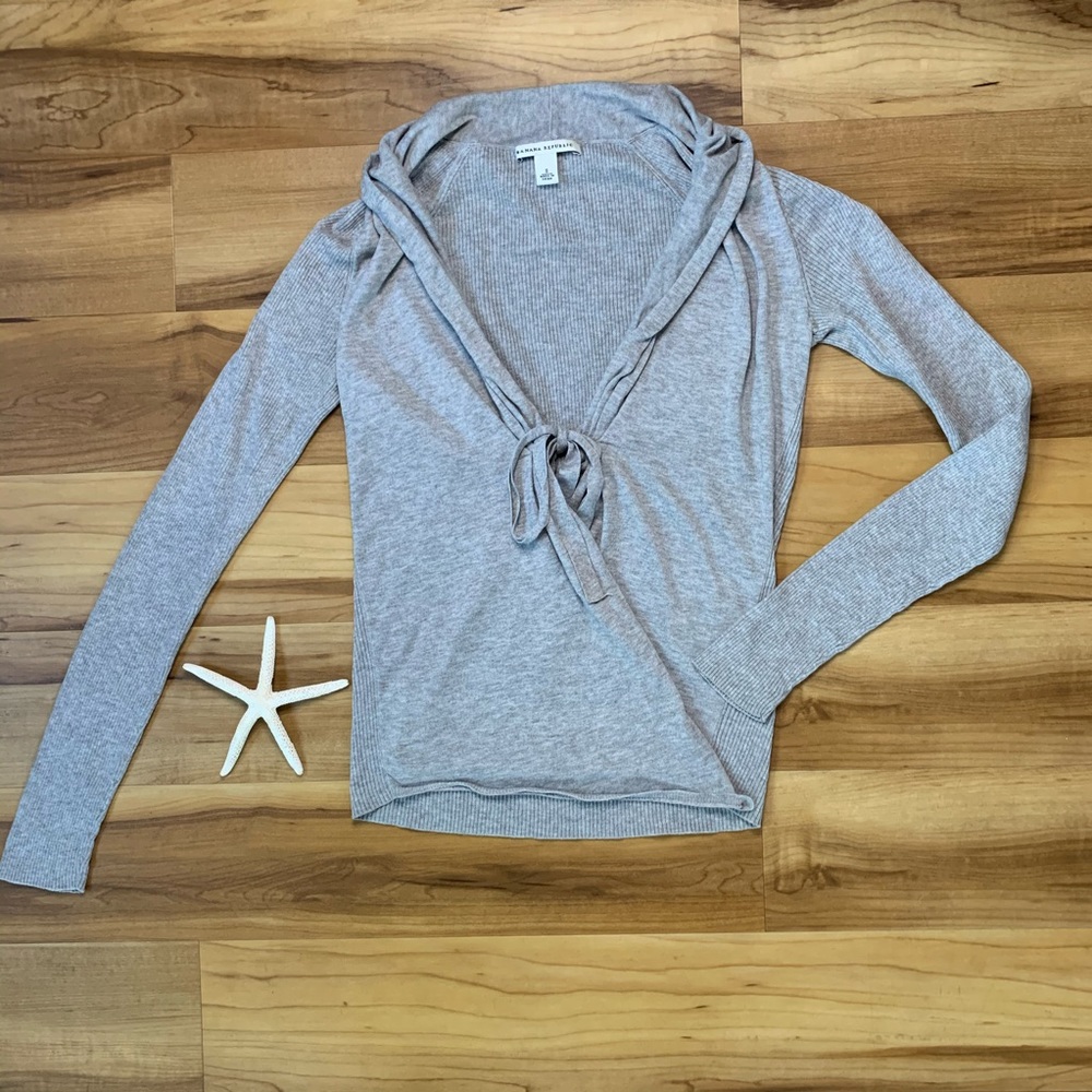 Banana Republic Ribbed Panel Cardigan